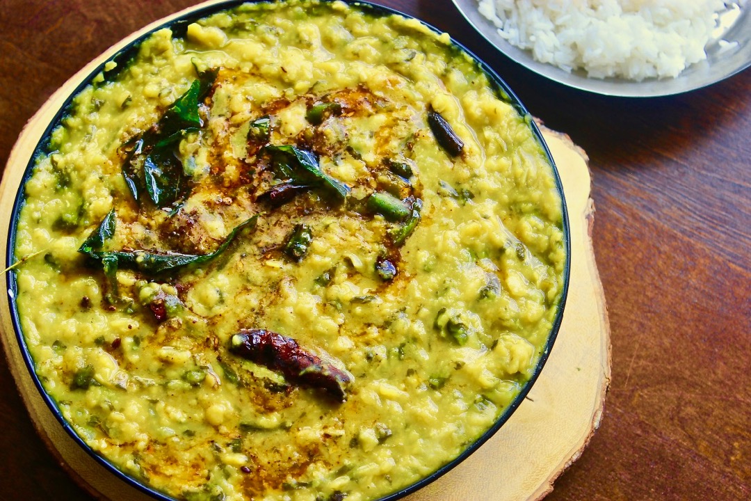 spinach dal in instant pot