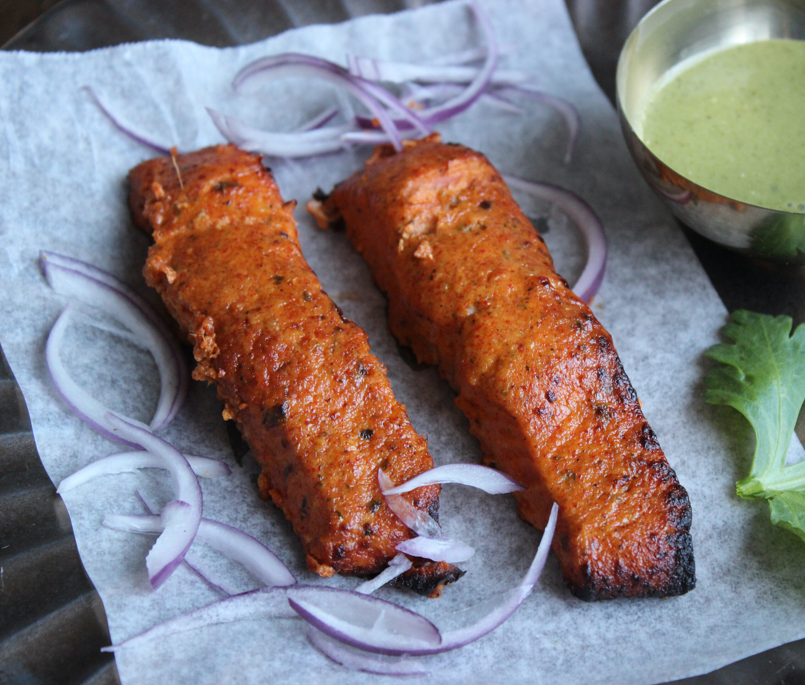 Tandoori Salmon In Air Fryer – Flaky And Juicy