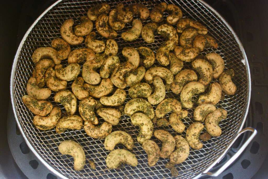 air fryer roasted moringa cashews