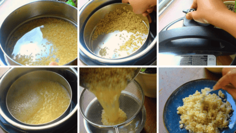 Brown Rice Instant pot - With & Without Starch